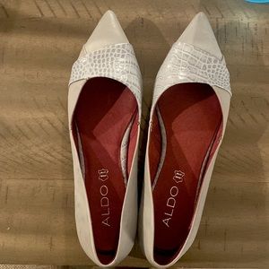 New Grey Sleek Aldo flats